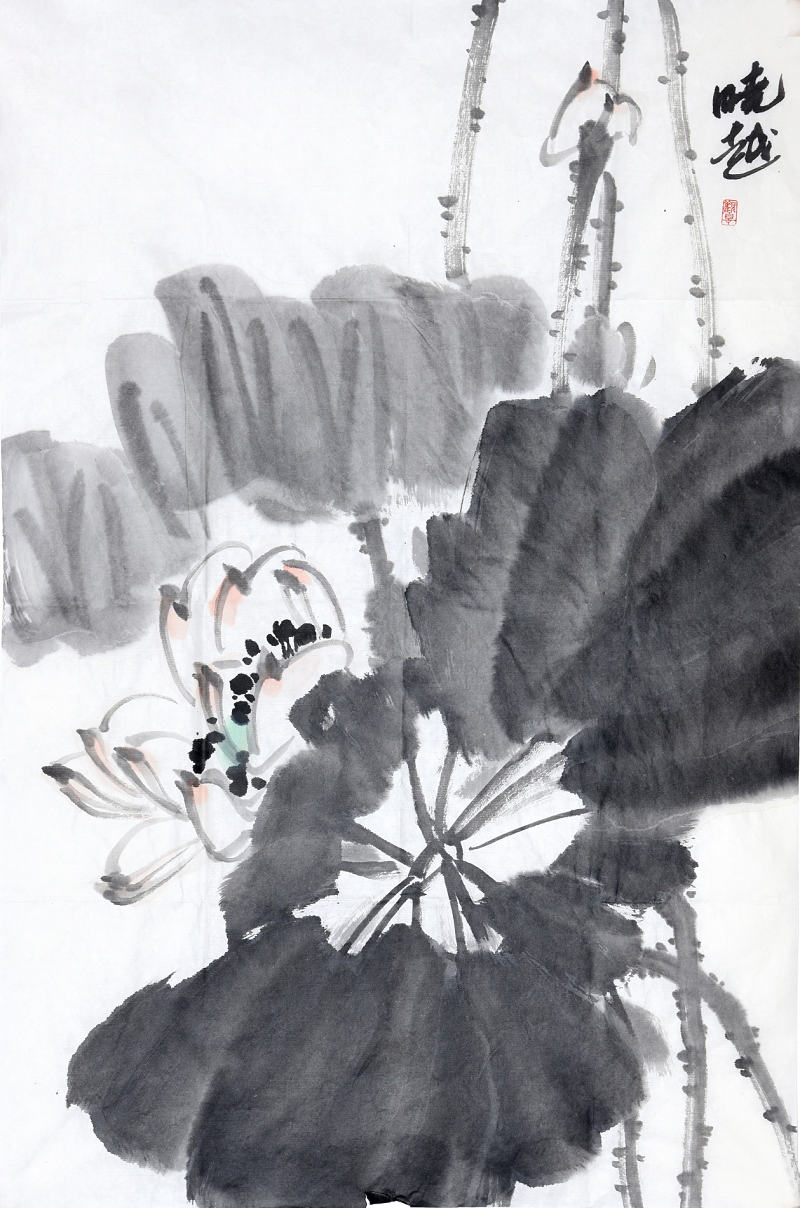 202209161663308126194159.png 建投建設 張曉越 《荷葉》繪畫.png