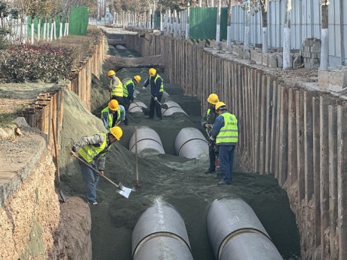 鏖戰寒冬筑管網，建設公司秦州新城管網更新項目全速攻堅